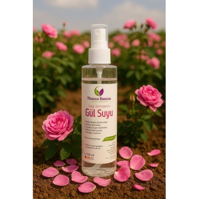 Cilt Bakımı İçin Yağı Alınmamış Gül Suyu 150 Ml