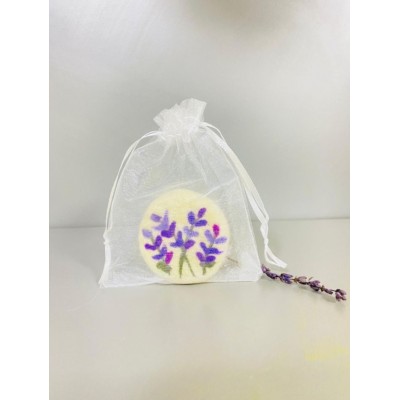 Koyun yünü ile hazırlanan keçeler özel Lavanta Yağlı Bakım Sabunu