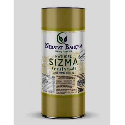 Sızma Soğuk Sıkım Zeytinyağı 2 Lt