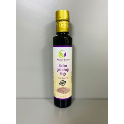 üzüm çekirdeğinden soğuk sıkım yöntemiyle elde edilmiştir