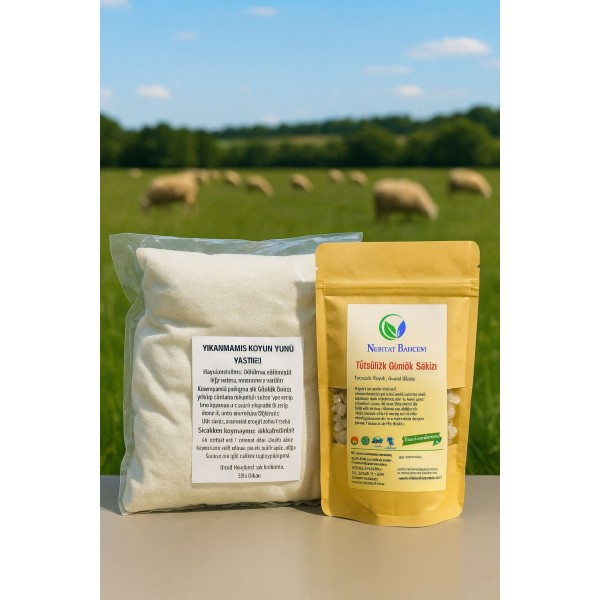 Koyun Yünü Yastığı + Tütsülük Günlük Sakızı