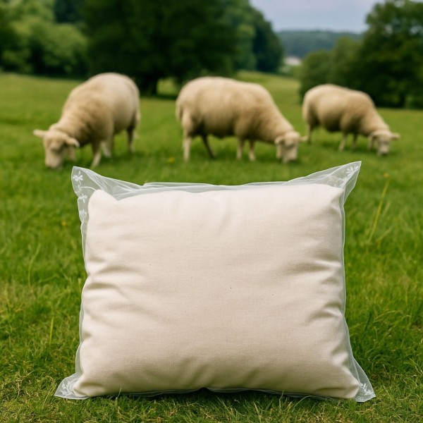 Yıkanmamış Koyun Yünü Yastığı