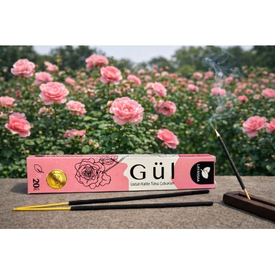 Gül Kokulu Çubuk Tütsü (20 adet)