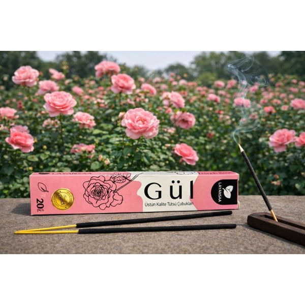 Gül Kokulu Çubuk Tütsü (20 adet)