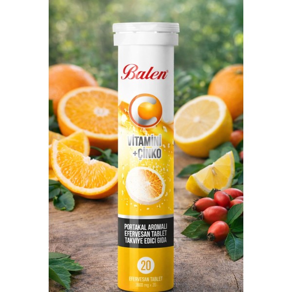 C Vitamini + Çinko Efervesan Tablet